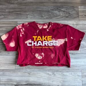Cyclone Basketball Cropped Tie Dye Tee